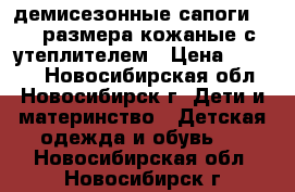 демисезонные сапоги 22   размера кожаные с утеплителем › Цена ­ 1 000 - Новосибирская обл., Новосибирск г. Дети и материнство » Детская одежда и обувь   . Новосибирская обл.,Новосибирск г.